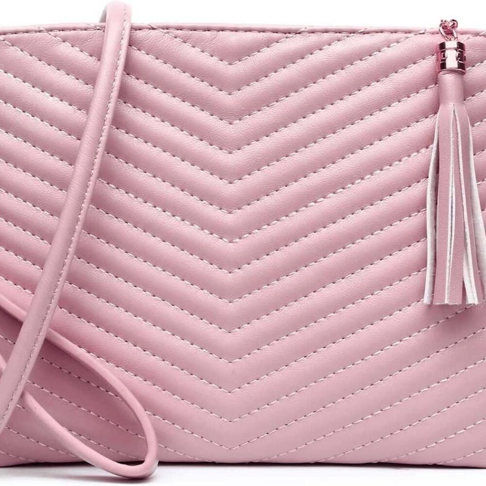 AMELIE GALANTI womens small crossbody strap handbag bag,Soft Leather Fabric Deli